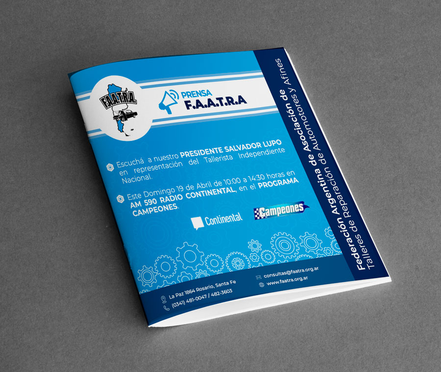 dwvisual's tweet photo. 📣Realizamos diferentes diseños de newsletter y flyer para FAATRA "Federación Argentina de Asociación de Talleres de Reparación de Automotores y Afines"‼.
#DiseñoGráfico #DWVisual #Newsletter #Flyer
📲💻Visita nuestro sitio web: https://t.co/yxu5YPtgfV https://t.co/7MAPk4RpwR