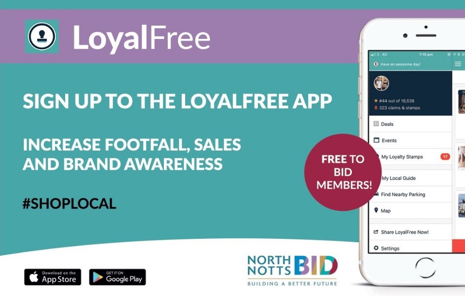 NorthNottsBID's tweet photo. #BIDMembers join our @loyalfreeapp training webinar to understand how using this can help your business to increase customer loyalty and bring new custom.

The app is free to #NorthNotts #BIDMembers find out more about this webinar now: https://t.co/YxH0VHqgdf #Retford #Worksop https://t.co/YvvJcdVPGn