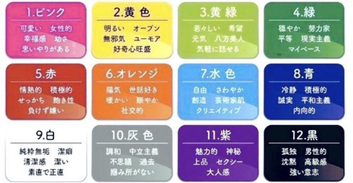 私の色は何色ですか