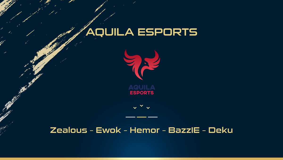 Welcome <a href="/aquilaCSGO/">Aquila</a> to European Esports League Season 6 GL HF!

- #Zealous
- @epikewok
- #Hemor
- <a href="/BazzlECS/">BazzlE</a>
- #Deku

#EELS6 #esports #CSGO