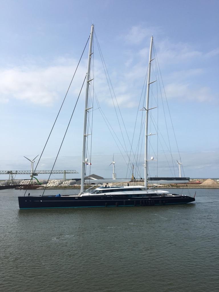 NestaShipping's tweet photo. Welcome s/y Aquijo in the Port of Harlingen! We hope you will have a pleasant stay! #harlingen #refit https://t.co/CPZQX29y7L
