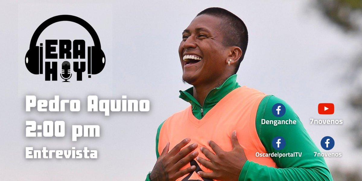 No pierdas hoy #ERAHOY a las 2 pm. 

A continuación el enlace para que puedas ver el programa ⚽️:

facebook.com/denganche/live/

@oscardelportal <a href="/Mauricioldm1/">Mauricio Loret de Mola</a> <a href="/sietenovenos/">7novenos</a>