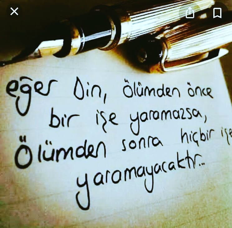 Eski Türklerin dini yok inancı vardı. Şimdi Türklerin dini var inancı yok. 
N. K. Zeybek/Türkün İnancı