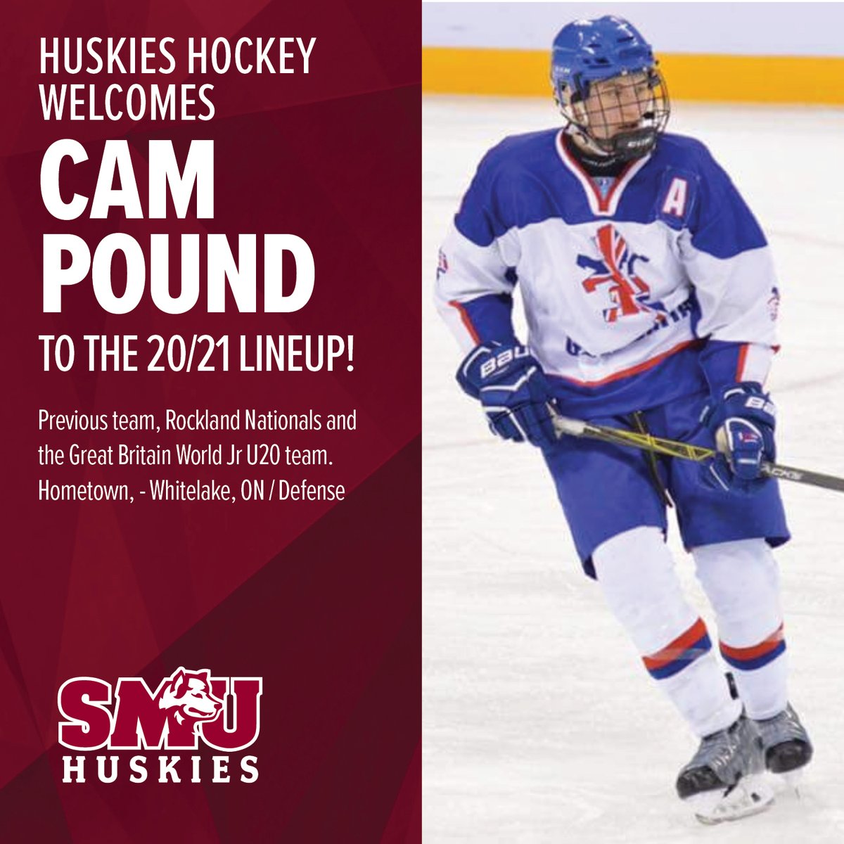 Men's hockey welcome Cam Pound!