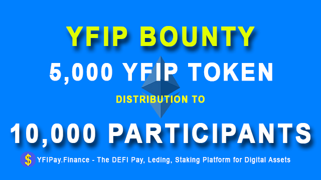 YFIPayFinance's tweet photo. 5,000 YFIP distribution to 10k participants.
Rewards will be distributed on a first-come, first-served.
https://t.co/bDpWZR0c9a
#yfi #YFII #Airdrops #yearnfinance https://t.co/rEGwjoMS3c