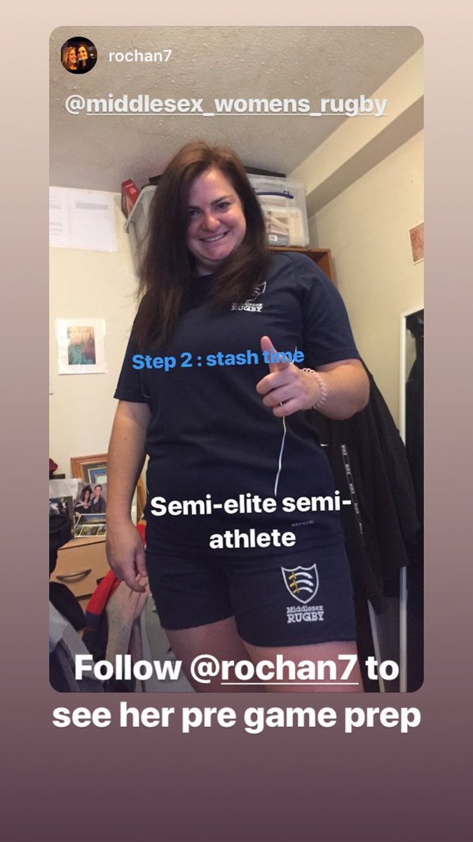 🏉| Throw back Friday with @rochan7 and her instagram take over for game day 😂 We can’t wait for the next take over on game day 🙌🏻❤️ #WomensRugby #GirlPower #TryAndStopUs #CountyRugby #TakeOver #SemiEliteSemiAthlete