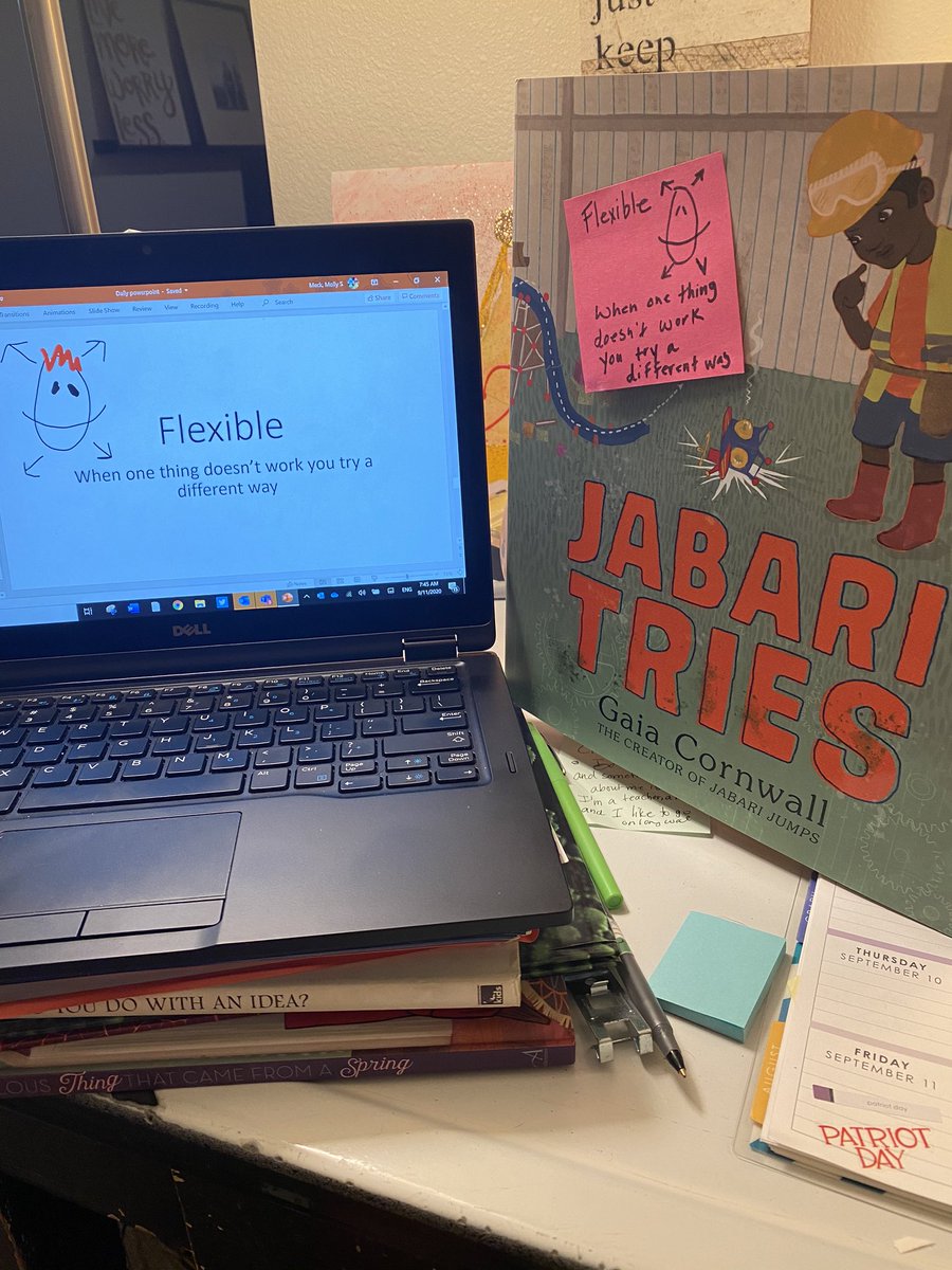 MollyMeck's tweet image. So excited to introduce what it means to be flexible with @GaiaCC brand new book, Jabari Tries! Just what @msMecksclass needs as we work together to create community online. 📚🧑🏾‍💻🧑🏼‍🏫#MindsetForLearning #SPSConnects #MagnoliaES