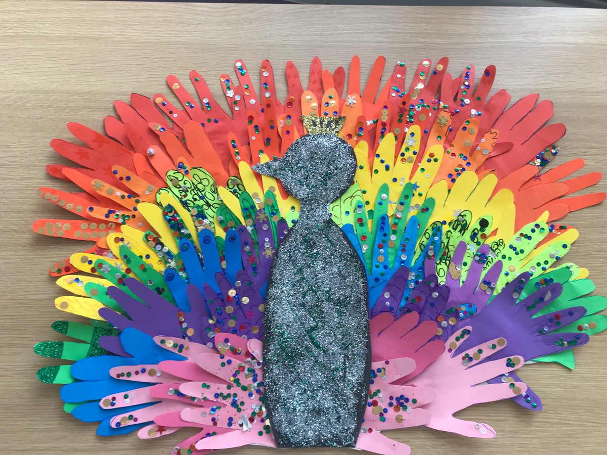 NphWard's tweet photo. Proud as a peacock of our latest creation on Ellington ward. Everyone gave a helping hand 🦚
#creativeoccupation #rainbow https://t.co/pSAk5fqFlH
