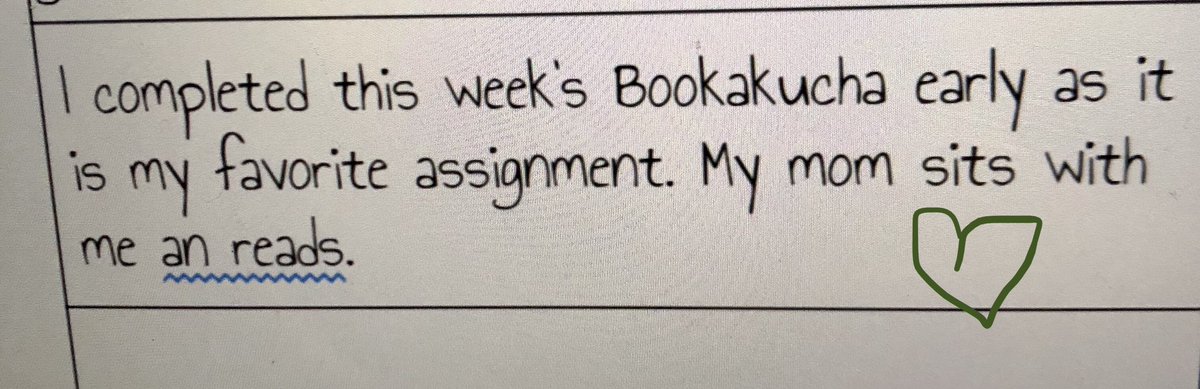 An affirmation from a student who loves Bookakucha.  Thanks <a href="/KVoge71/">Kimberly Voge</a> <a href="/MarlenaHebern/">MJH</a> @jcorippo for getting me into Eduprotocols.