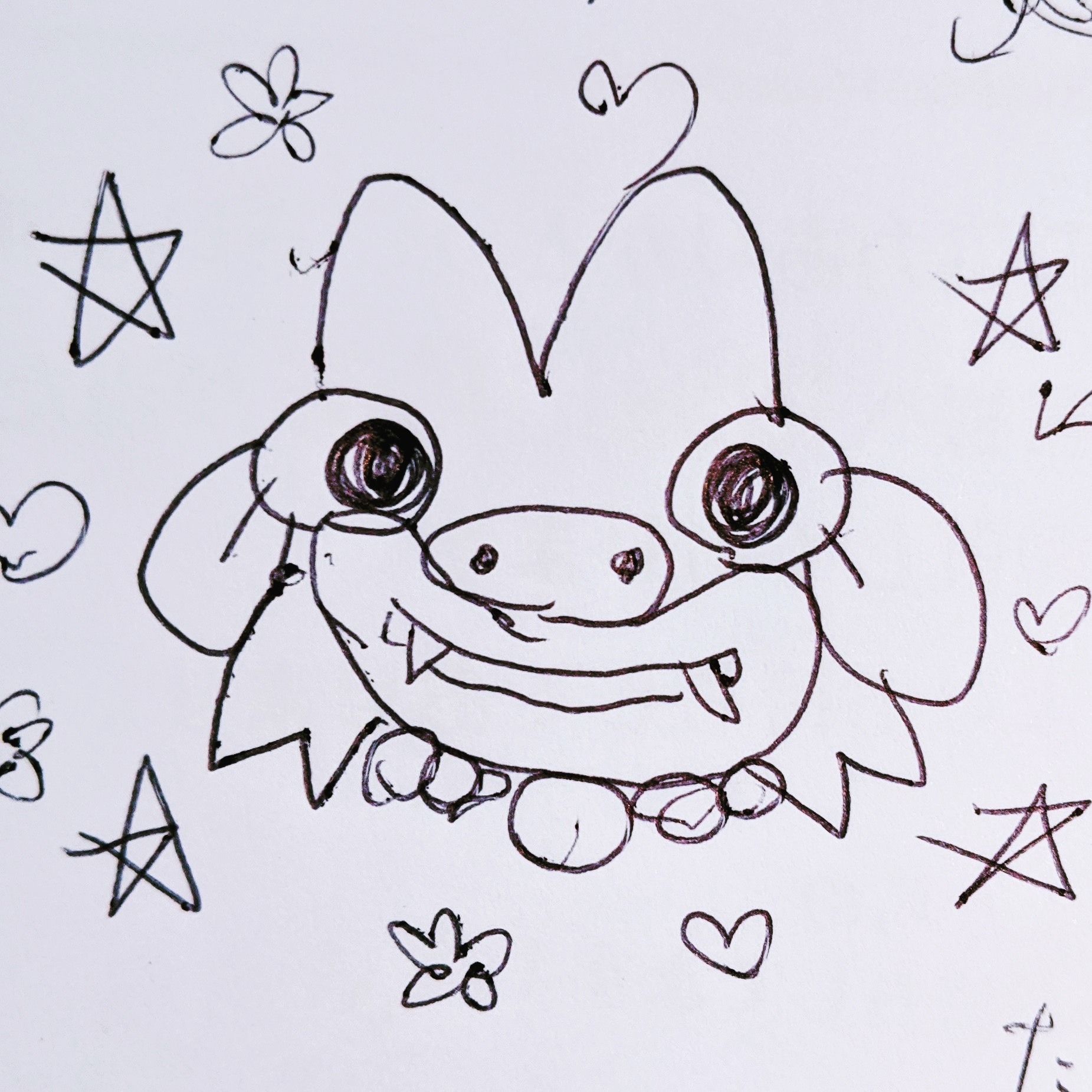 ホテルオーシャン那覇国際通り シーサーくんと仲良くなれたかなー ホテルオーシャン Hotelocean 沖縄 那覇 国際通り 子供に優しいホテル オーシャンシーサー 沖縄旅行 家族旅行 子連れ沖縄 お友達が書いてくれた書いてくれた イラストを載せ