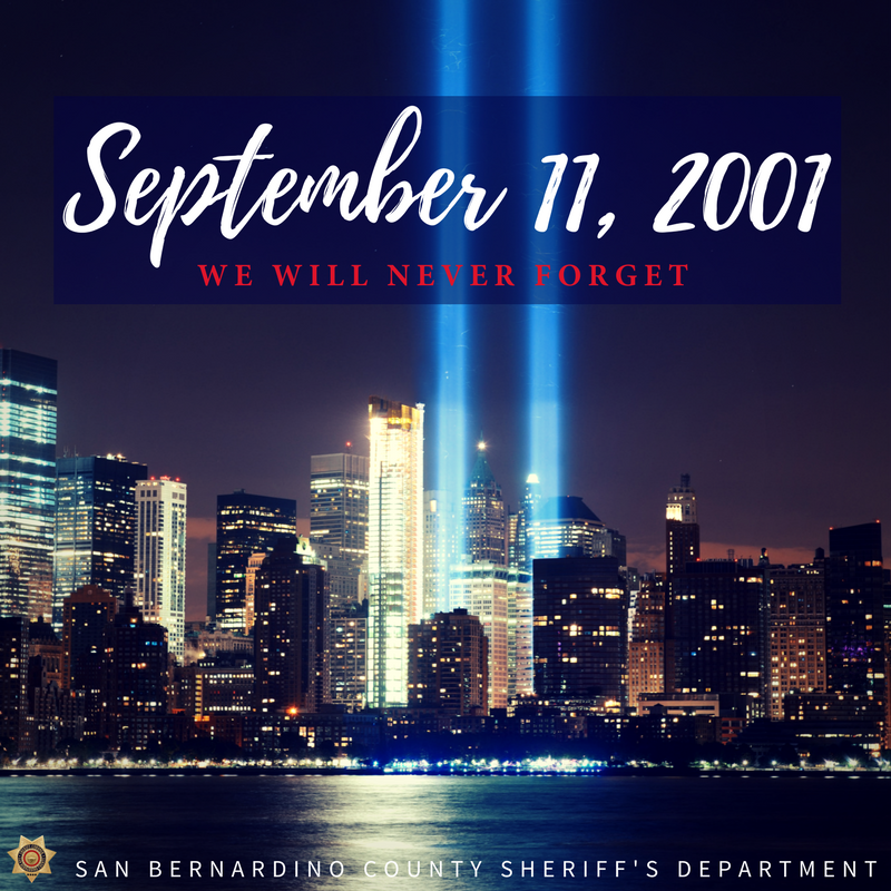 sbcountysheriff's tweet photo. 🇺🇸 WE WILL NEVER FORGET #September11 https://t.co/NCg84ZETWR