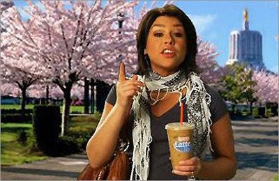 We'll get back to Trump in a bit but I just remembered that time back in the summer of 2008 when Rachel Ray was in a Dunkin Donuts commercial wearing a black and white paisley scarf and Dunkin had to pull the add because some right-wing nut jobs said the scarf promoted terrorism.