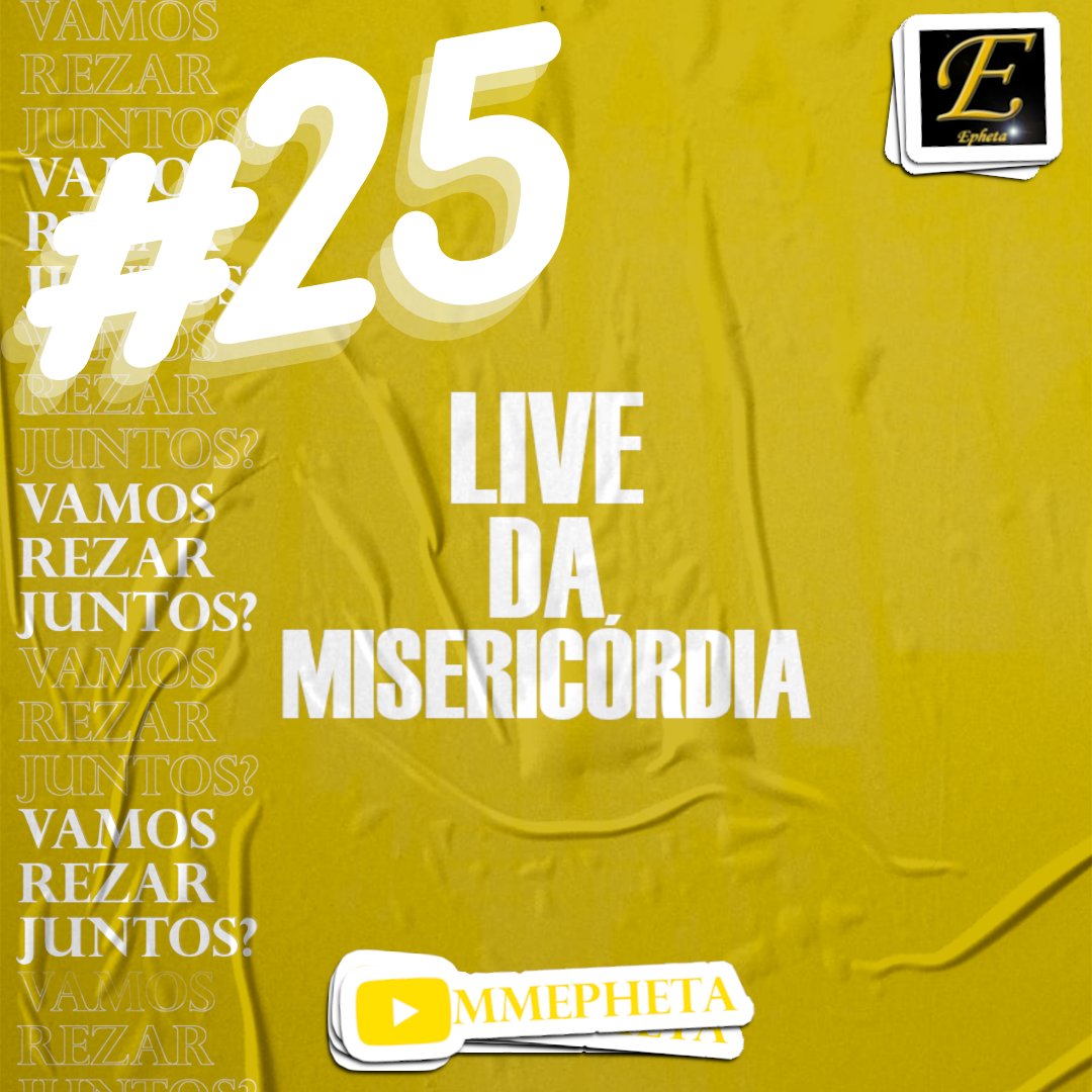 mmepheta's tweet photo. A 25ª Live da Misericórdia está logo ali: amanhã, às 15h, venha cantar o terço da misericórdia com o Ministério de Música Epheta: https://t.co/oGBqsB6Fpm

#epheta #mmepheta #musicacatolica #músicacatólica #tercodamisericordia #live https://t.co/hky77t5sic