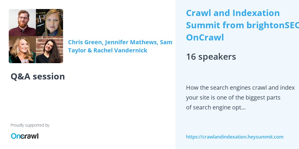 SEOGoddess's tweet image. I hope you all enjoyed my talk. Stay tuned for the live Q&amp;amp;A coming up in a bit. #brightonseo #SEO #seoindexing #rockinchicksinseo