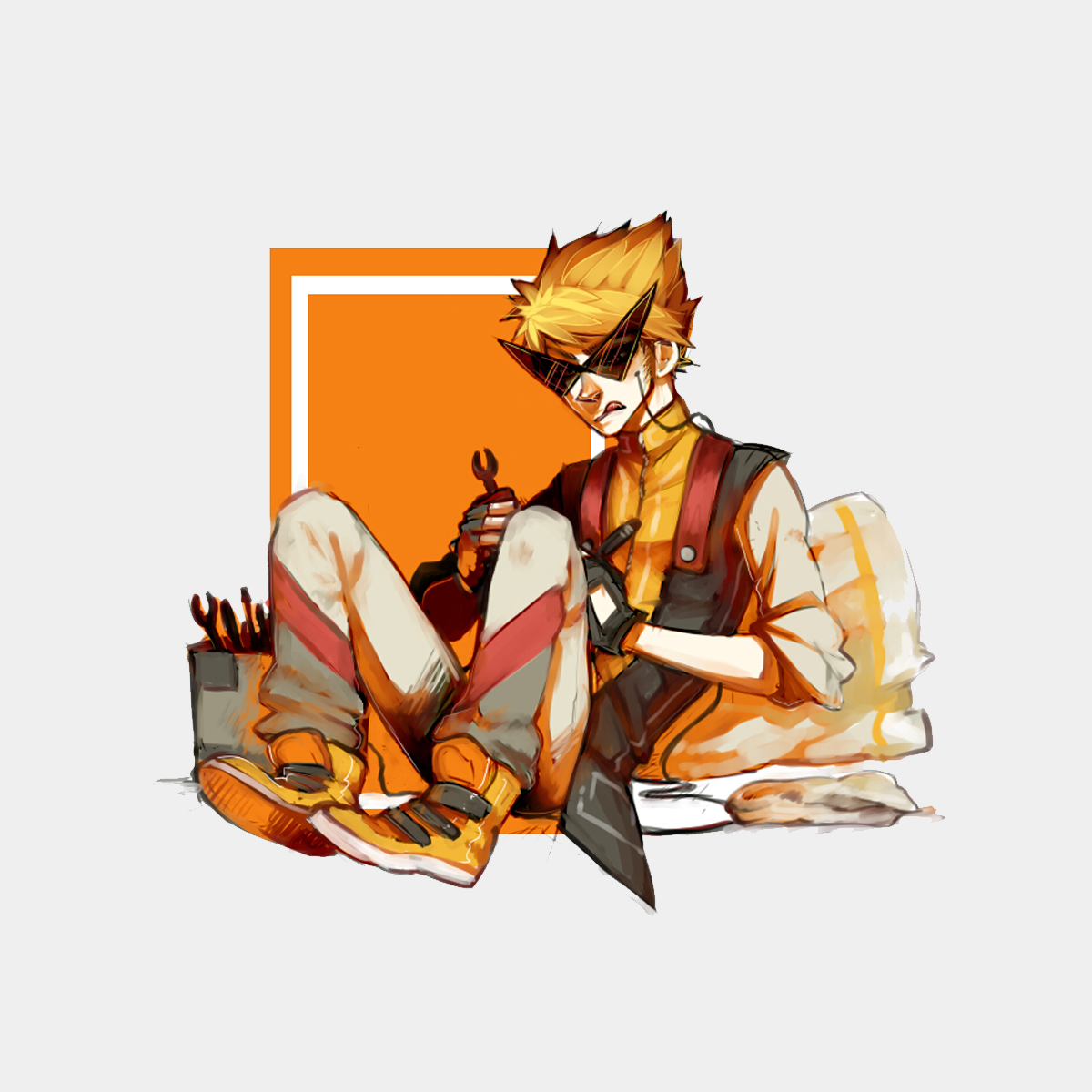 DIRK STRIDER and our AJAX Trail Boots go well because, well he did use an orange pen? SHOP   https://bit.ly/2GMa0ff CREDIT:  https://www.zerochan.net/Dirk+Strider 