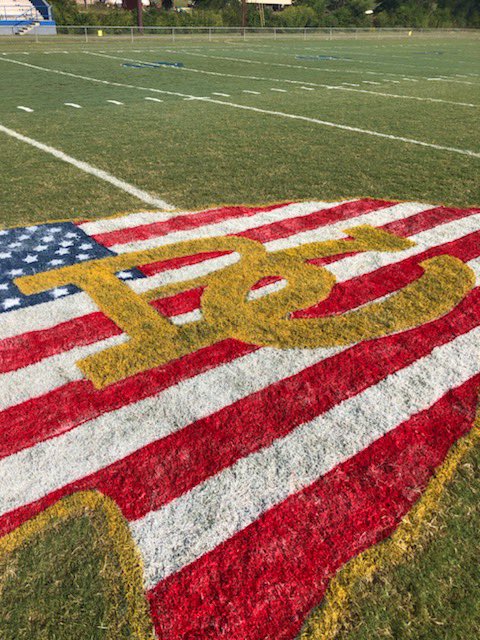 Excited for our Red, White and Blue game to remember those we lost on this day 19 years ago! We will also celebrate the seniors tonight around 6:30! Come out and support as we take on Grundy Co. at 7:00! #bluepride