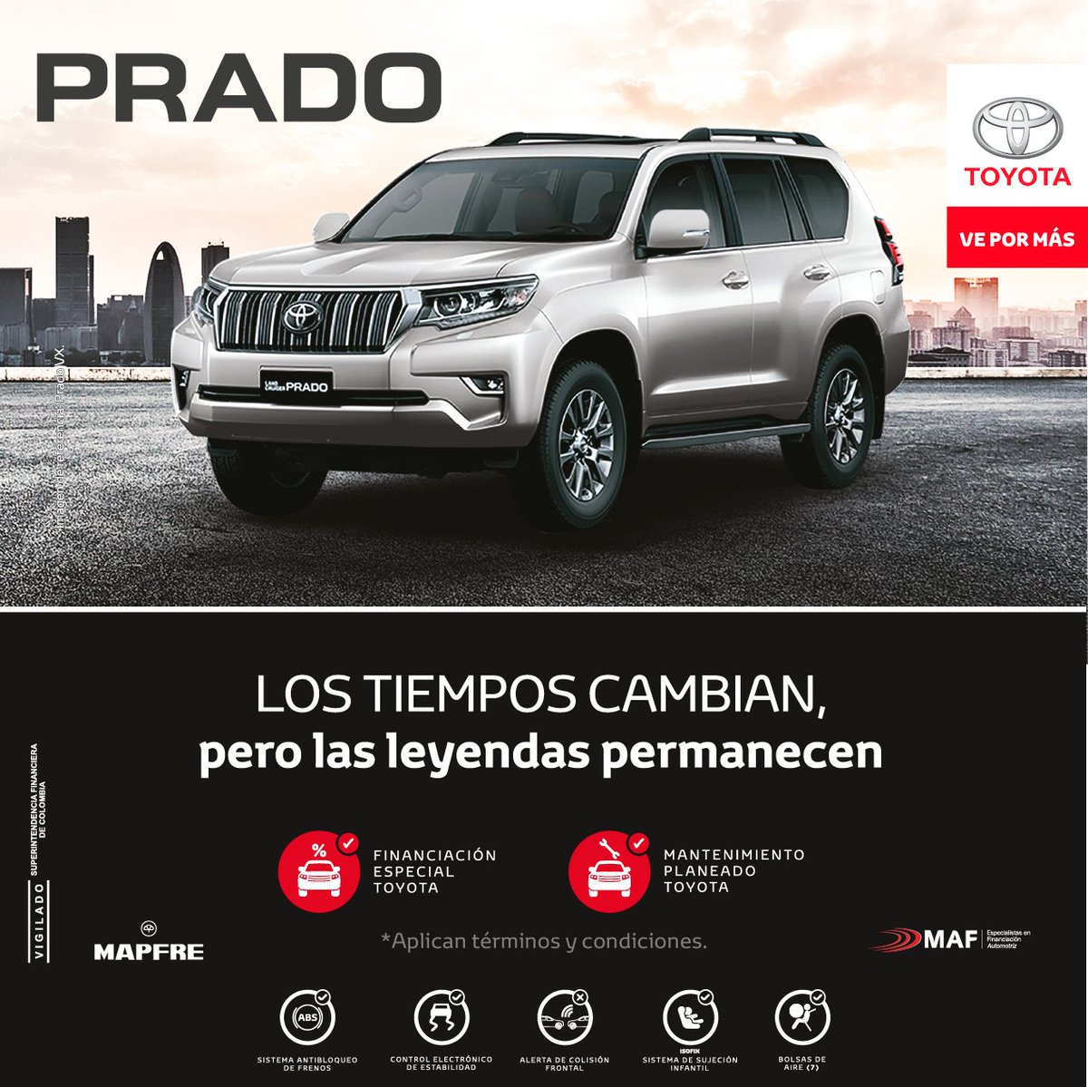 ¡Septiembre es el mes para tener tu #Toyota #PRADO! Visita nuestras vitrinas #Yokomotor, pregunta por los planes de financiación y cumple tu sueño.