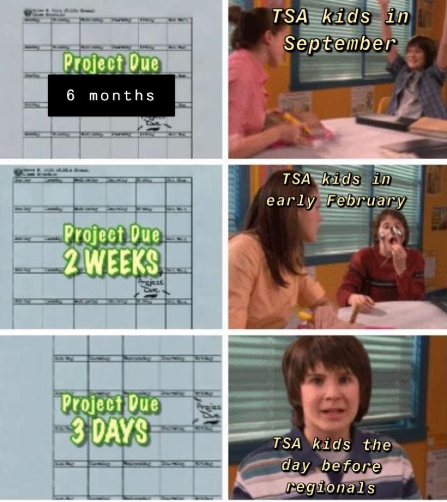 Start your projects Mustangs!!!!!