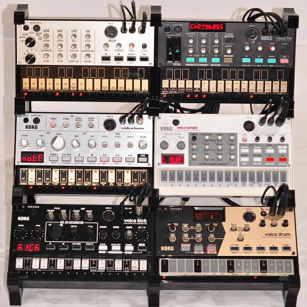 KorgUK's tweet photo. Tag us on your posts to show us your volca collection! 🎛️👌#3dstudiofurniture on instagram - who else has 6 #korgvolca series? :) #korg #synth #volcastand #synthstand #techno #dj #3dprinting #3dprint #3dstudiofurniture https://t.co/xuzncypalT