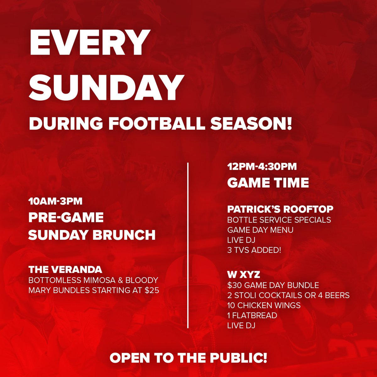 HEY-AYYY-AYYY-AYY!!! 
Every Saturday &amp; Sunday during football season, join us at 500 Pearl! #letsgobuffalo #keepit500 #500pearl #downtownbuffalo