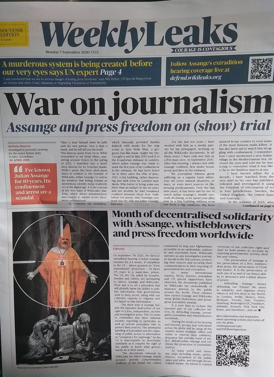 radusmall's tweet photo. A aparut ziarul lui Julian Assange...#weeklyleaks https://t.co/RZzNuuxOKL