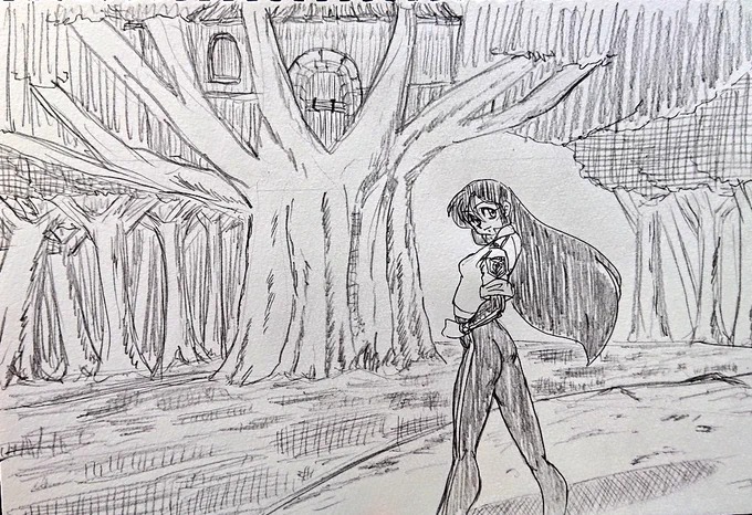 今日の夜のお絵描き 
