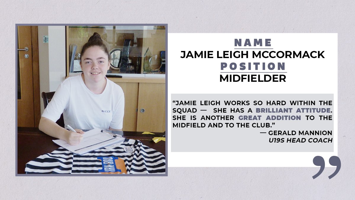 QueensParkWFC's tweet photo. U19s | We are pleased to announce the signing of midfielder Jamie Leigh McCormack. Welcome to the club! https://t.co/TmiLoBpXdD