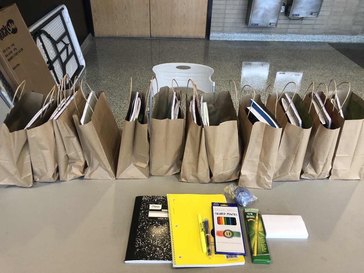 AVID students you can pick up school supplies TODAY from 11:00am to 3:00pm inside the auditorium doors at Niles West. We look forward to seeing you later today.