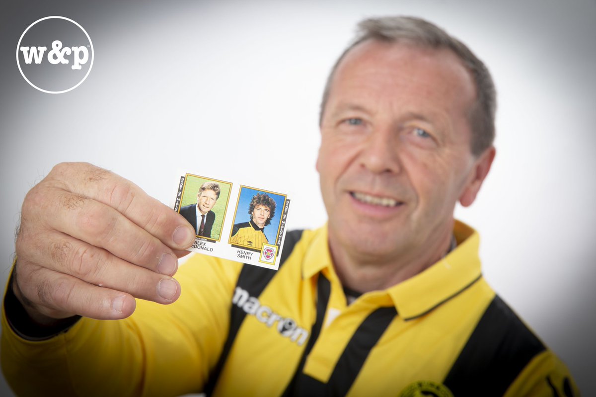 A recent photo shoot for the forthcoming <a href="/Hutchie_Vale/">Hutchison Vale FC</a> sticker album’s #Legends section. We reunited <a href="/JamTarts/">Heart of Midlothian FC</a> fan favourite #henrysmith with his sticker from the <a href="/OfficialPanini/">Panini UK & Ireland</a> album #football85! Thanks for your time Henry, you’re a class act!
#gotgotneed #grassrootsfootball
