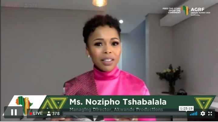 TheAGRF's tweet photo. “What will you need for your plane to take off?" Nozipho Tshabalala, Global Moderator #GrowTheContinent #PresidentialSummit https://t.co/BIxs2SJivV