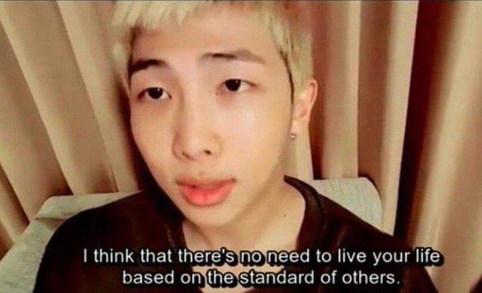 namjoon and his warm words; a thread