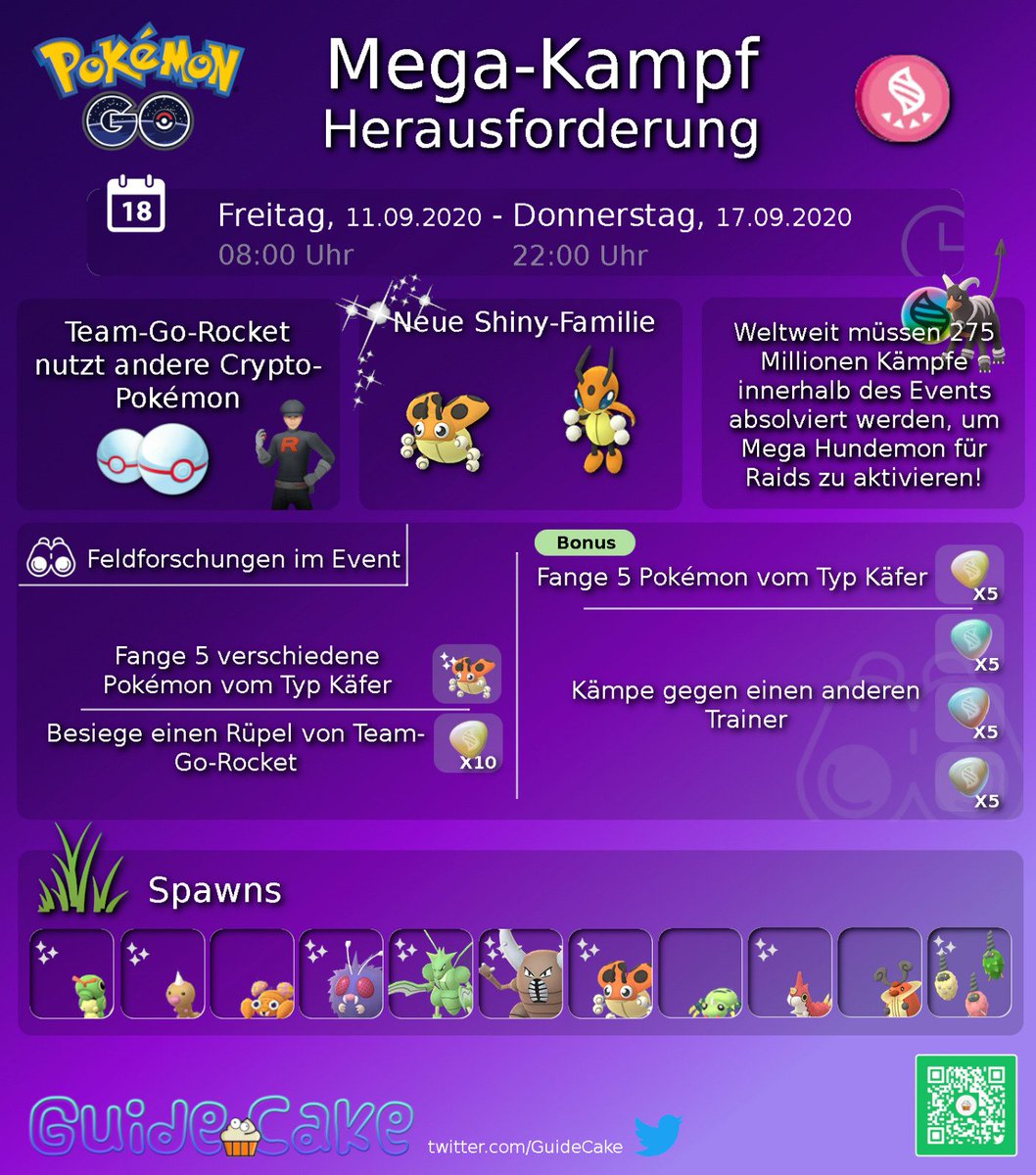 GuideCake's tweet image. 🧁🧁🧁🧁🧁🧁🧁🧁🧁🧁🧁🧁
Hier unsere Übersicht zum aktuellen Event... Wie immer wünschen wir viel Spaß und Erfolg!
🧁🧁🧁🧁🧁🧁🧁🧁🧁🧁🧁🧁

#PokemonGo #PokemonGoDE #ShinyCheck