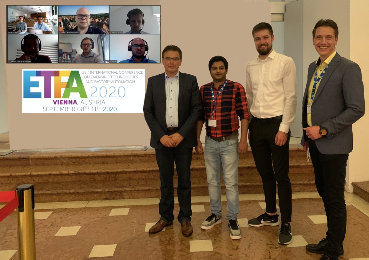 FraunhoferLemgo's tweet photo. #ETFA2020 in Wien ist beendet. @FraunhoferLemgo und @THochschuleOWL waren sowohl vor Ort, als auch im Cyberspace, vertreten. Vielen Dank für die super Organisation an @ieee_etfa! https://t.co/2sRHVOJqLF