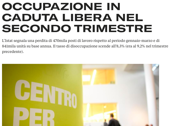 #Occupazione "Particolarmente colpito il #commercio e le attività di servizi di alloggio e di ristorazione, che offrono a molti giovani, tra la primavera e l’estate, opportunità di lavoro.” <a href="/DonatellaPM/">Donatella Prampolini</a> responsabile Commissione Lavoro di Confcommercio
confcommercio.it/-/mercato-lavo…