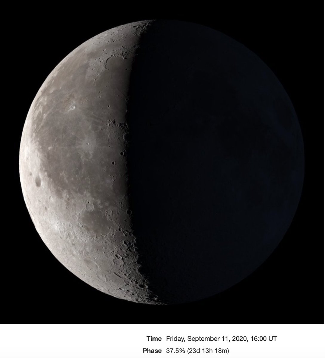 When you observe the Moon today, you'll see a waning crescent - the exact phase of Moon on September 11, 2001, 19 years ago. #NeverForget Every 19 years, the lunar and solar calendar align. We call this the Metonic cycle.