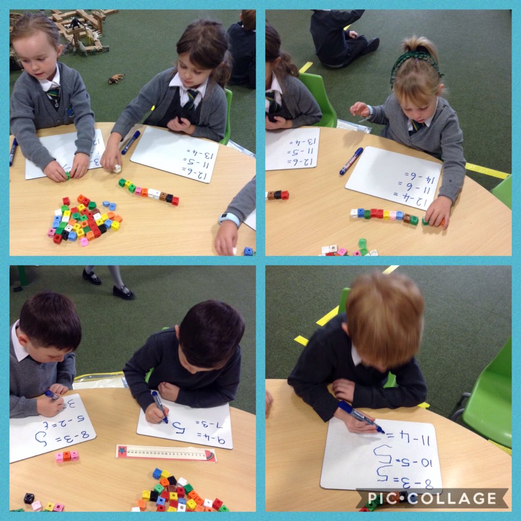 MrsWYear2Wrens's tweet photo. The children were practising their subtraction skills today....they were amazing! I think we'll have to try even more difficult sums next time #takeawayexperts https://t.co/6pn2m6MV87
