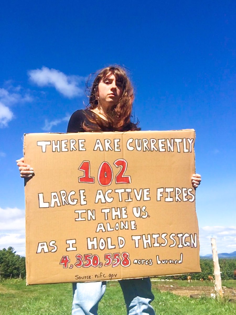 alphanumrixx's tweet photo. #FridaysForFuture #ClimateEmergency #ClimateAction  
Our world is on fire. Can this not be a normal occurrence anymore? Protect our ecosystems, habitats, and those who live on this planet. Wake up!!! https://t.co/fsR9ud0iKV