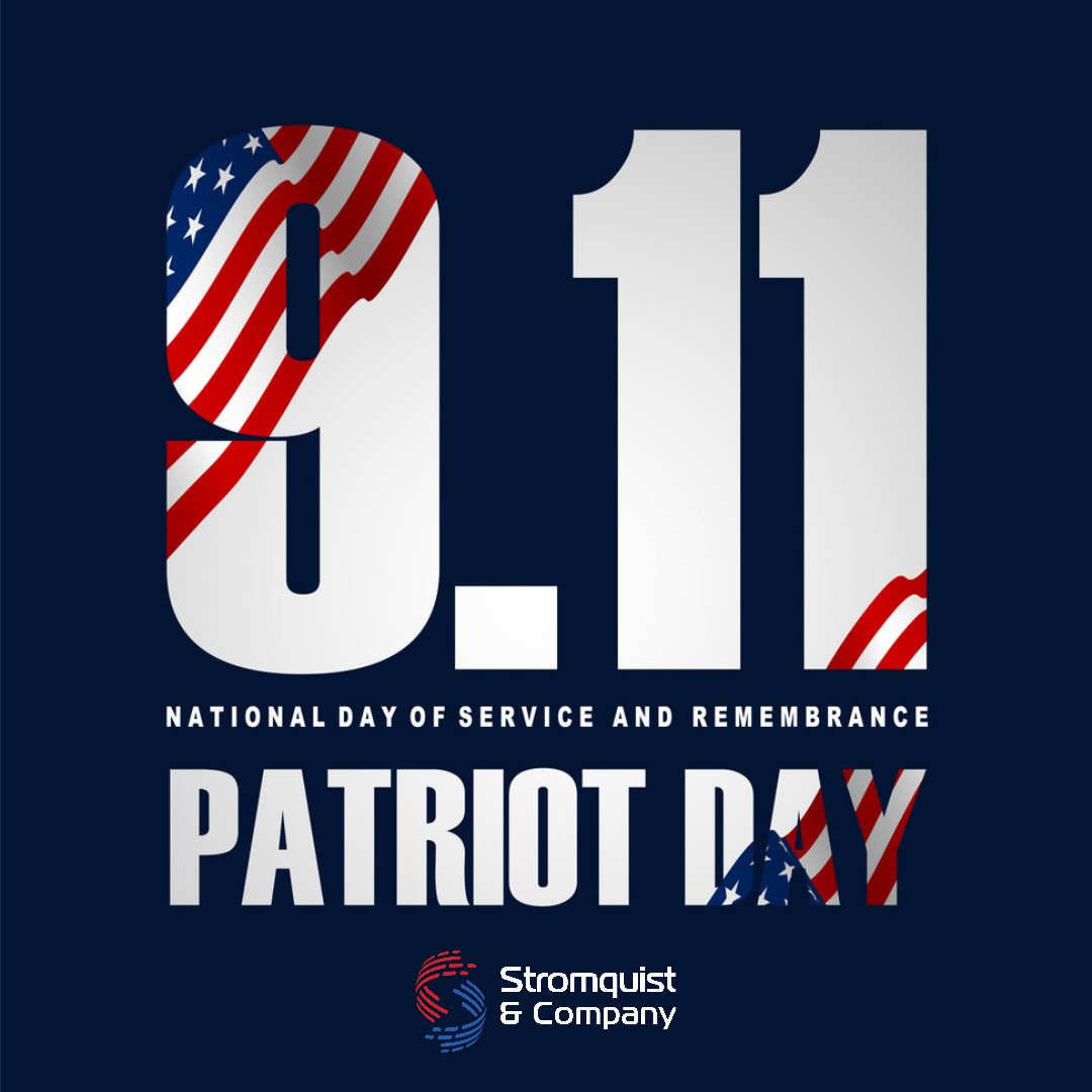 We must never forget the lives lost on September 11th, 2001. Today with gratitude, we honor the brave first responders, resolute members of our military, and ordinary Americans who showed extraordinary courage to save others on that fateful day. We will never forget!