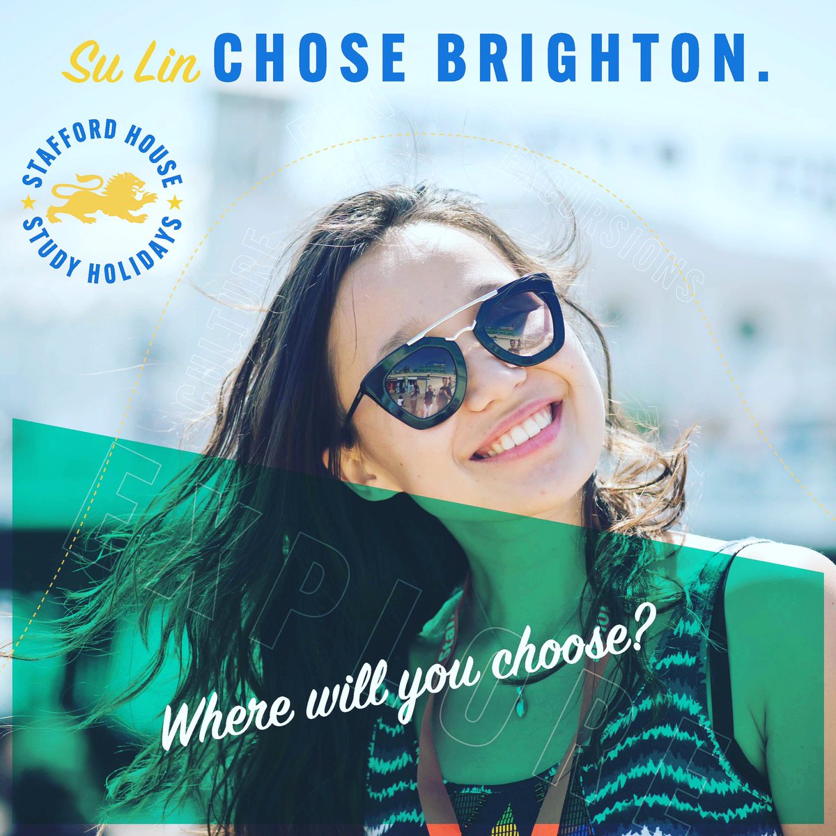 studyholiday's tweet photo. Where will you choose? We are excited to offer Brighton as one of our top destinations! #studyholiday #summercamp #virtualsummercamp #hellofuture #staffordhouse https://t.co/N4NE3AogU6