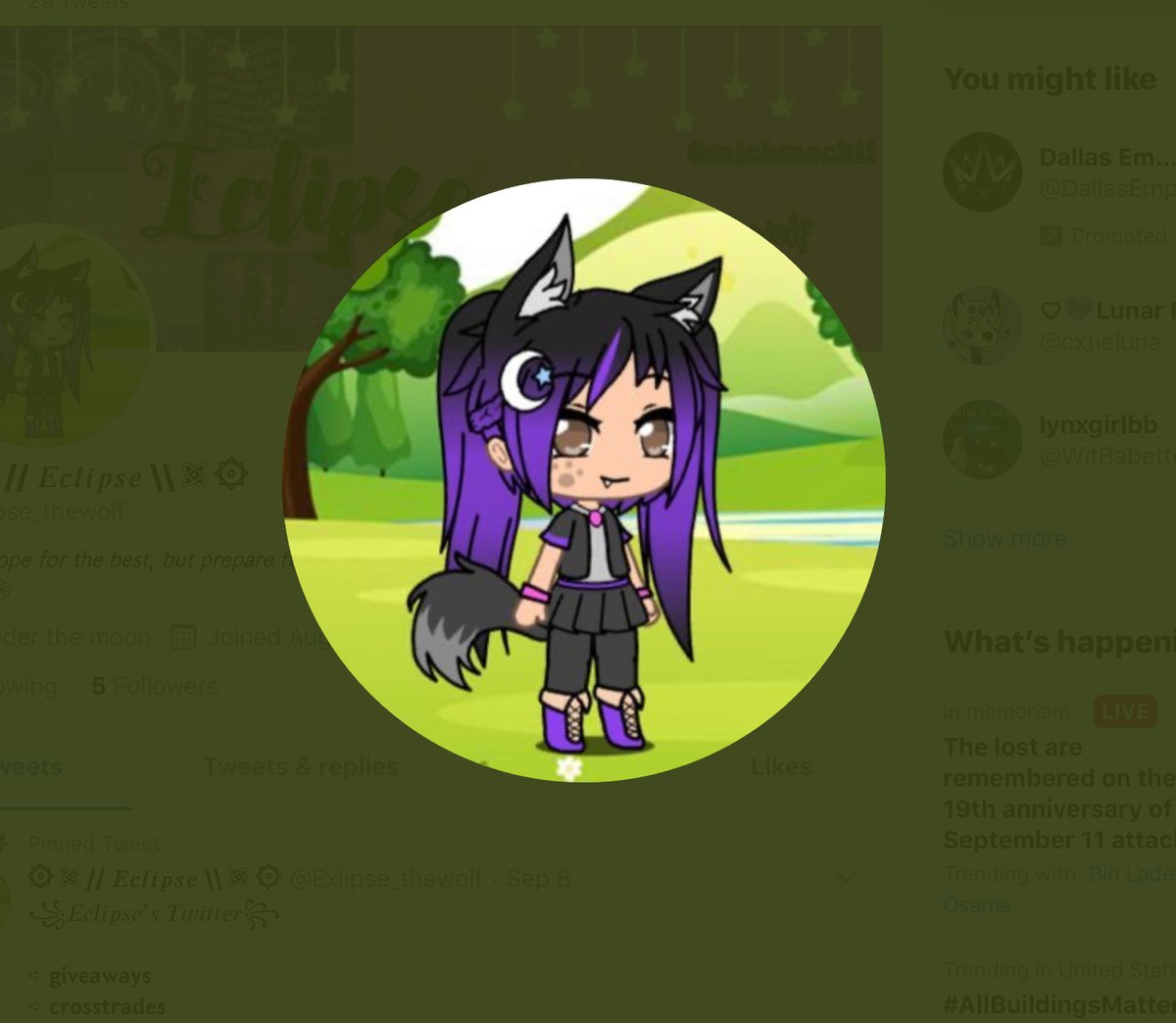 Exlipse_thewolf's tweet photo. @laurastargzrxx @AlyssaBobaTea Can you draw this? Preferably a darkish purple background https://t.co/AEb7JYMYLI