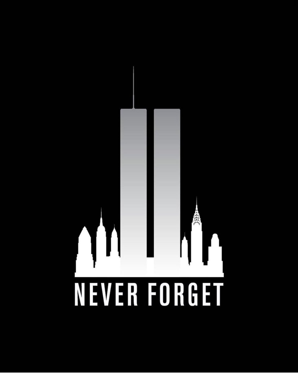 2,983 men, women, and children were lost 19 years ago today. 412 of them were first responders who rushed in to save others. Never Forget.