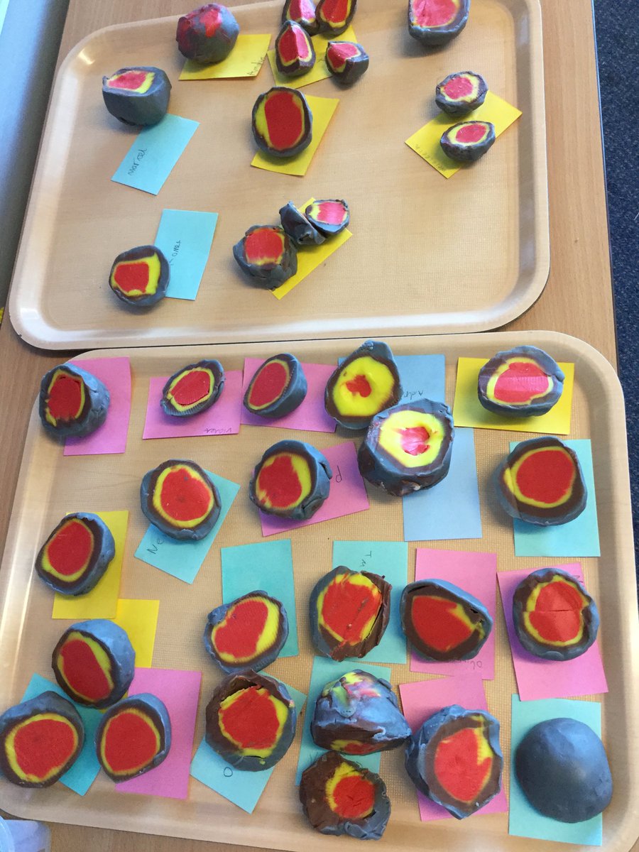 OLStBrendan's tweet photo. Y3 have had an amazing time learning about the composition of the Earth. They created core to crust and then dissected them to see the layers. Inspirational! https://t.co/b7CP1RpPHl