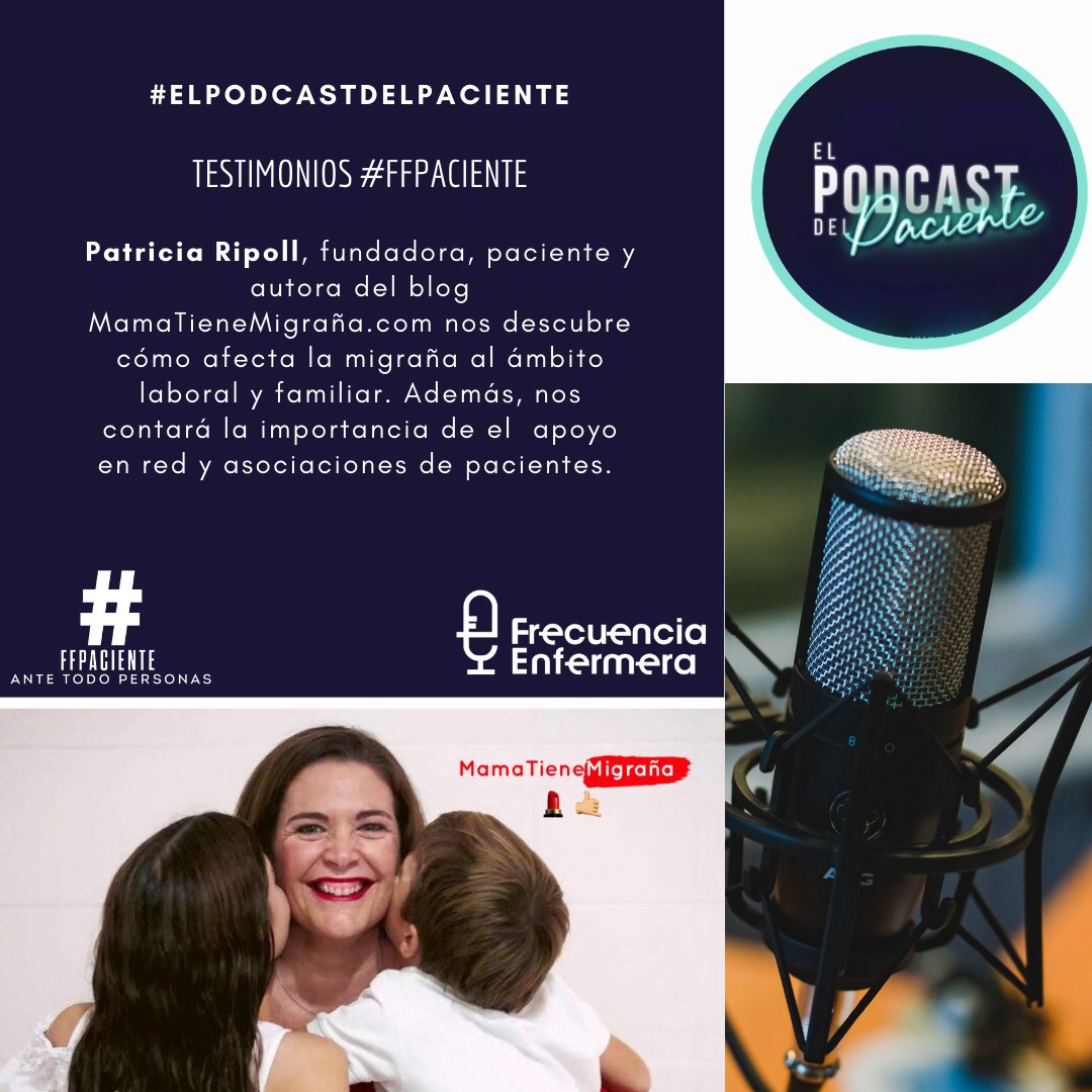 "Compartir mi historia me ha ayudado a sacar mis miedos, a no quedármelos dentro". Hoy contamos en #FFPaciente con el testimonio de <a href="/mamatienemigra/">mamatienemigraña</a> que #VisibilizaLaMigraña ffpaciente.es/2020/09/elemen…

¿Sabías que mañana es el Día Internacional de acción contra la #migraña?