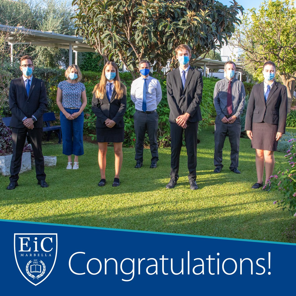 EICMarbella's tweet photo. Yesterday elections were held for the positions of Head Boy and Head Girl. Each of the candidates spoke to the Sixth Form. The final results were Maisie as Head Girl, Jochem as Head Boy with Eve as Deputy Head Girl and Mark as Deputy Head Boy. #SixthForm #eicproud https://t.co/DZUJNez5Pz
