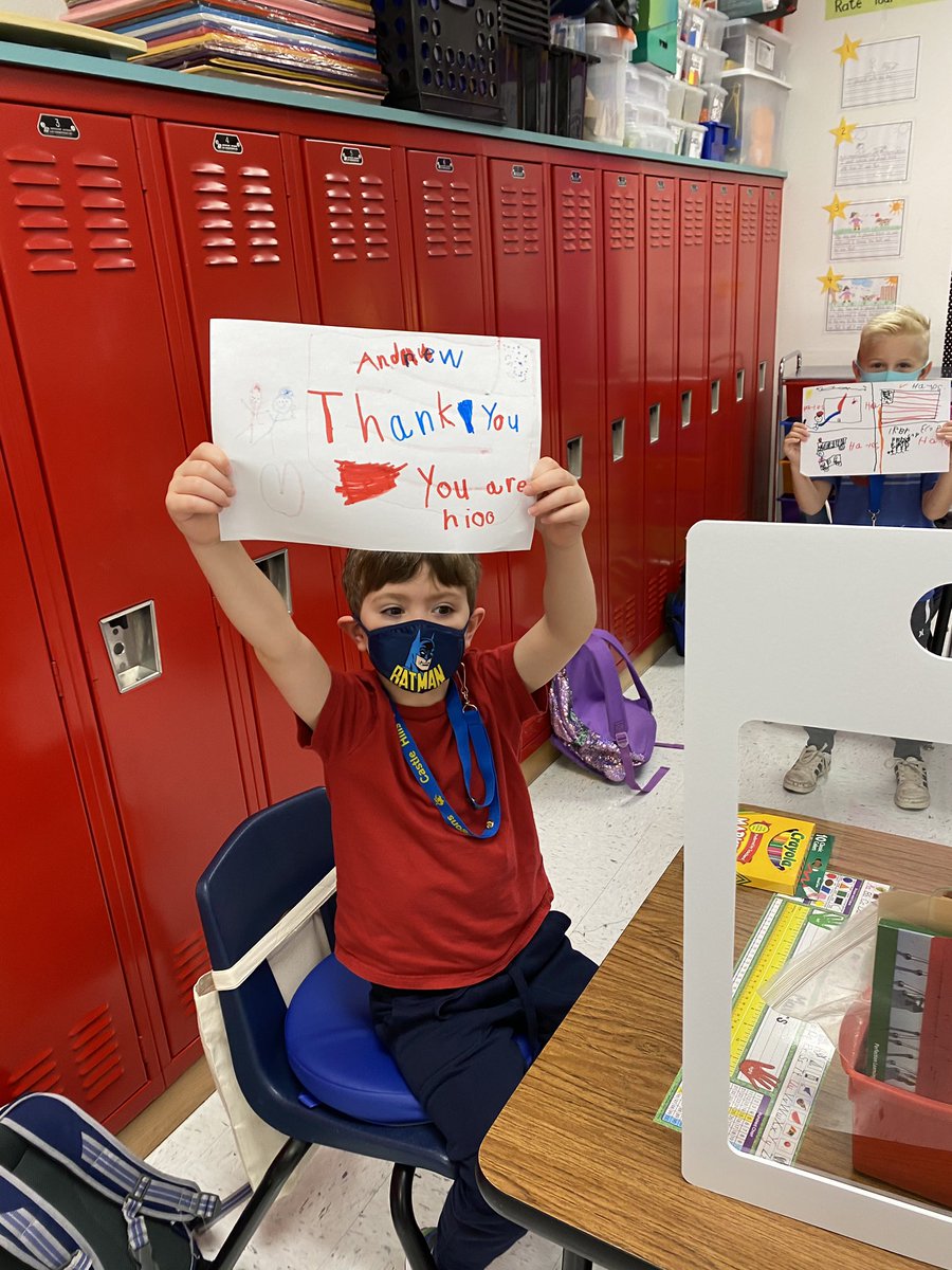 Jaimeclarkstory's tweet photo. Today is 9/11 and we are so thankful for all our first responders! ❤️💙 @CastleHillsES @CastleHillsPTA https://t.co/VB1Ue8M6RF