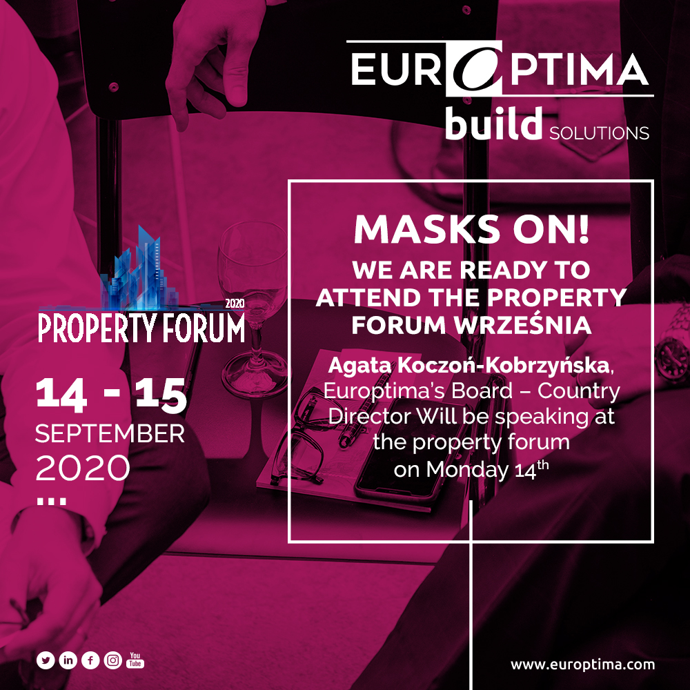 Europtima's tweet photo. Agata KoczoΕ, #Europtima's CountryDirector leading our #Poland office and the #CEE Region, will be speaking at the #PropertyForum in #Warsaw.
Monday, 14 September
Session: Alternative has a class. #Investors in search of shock-resistant #assets. Time: 15:15-16:15.
#buildsolutions https://t.co/T6QRFHj8xg