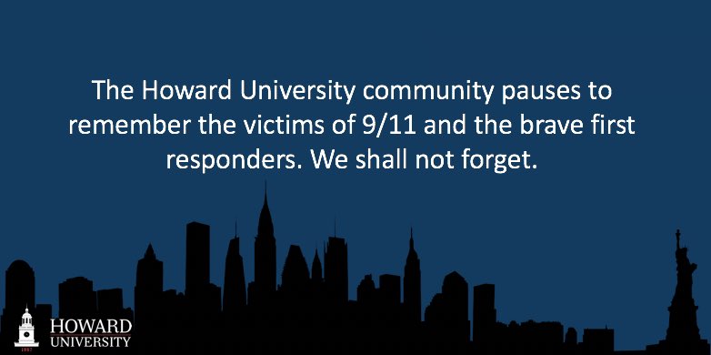 'As we remember this sorrowful day each year, our thoughts and prayers are with the families of the 9/11 victims and the first responders who answered the call on that fateful day. We can never repay the sacrifices made nor replace the loved ones taken so suddenly,' - @HUprez17