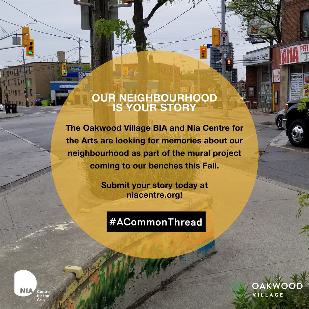 NiaCentre's tweet photo. Do you have a compelling story that anchors you to the vibrant Oakwood-Vaughan area? Share your favourite memories, events and moments to create a narrative in support of the mural painted by Dan Bergeron #ACommonThread

Learn more: https://t.co/A1Pq4QlBeJ https://t.co/VWwX5ahMtW