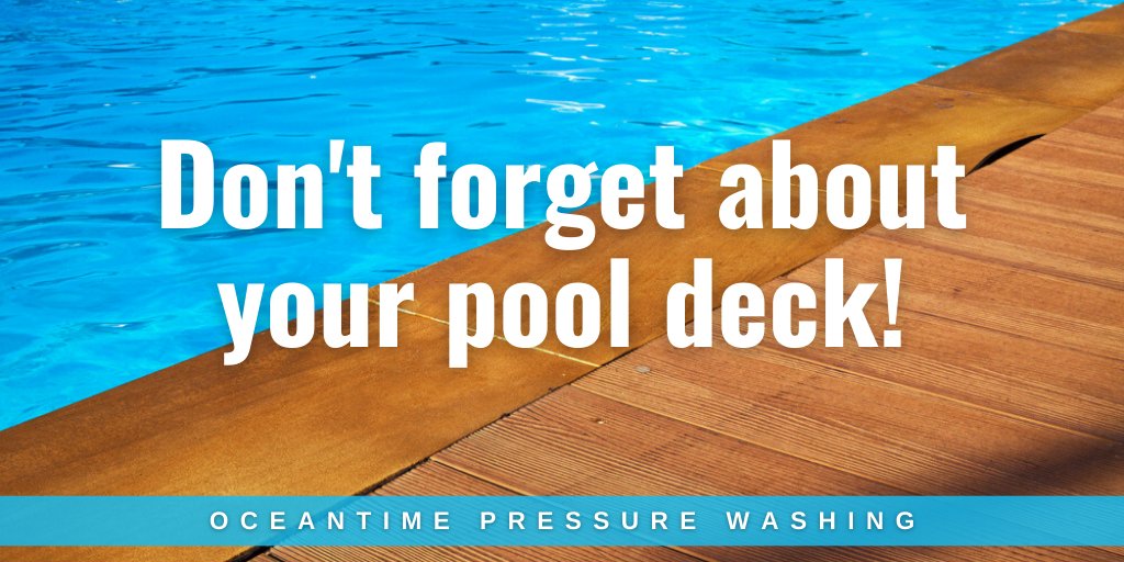 OceantimeLLC's tweet photo. Pressure washing your deck is just the icing on the cake for an incredible backyard transformation! To request a deck cleaning today, call (904) 994-0045.
#PressureWashing #DeckCleaning https://t.co/4eiiyc3pqq