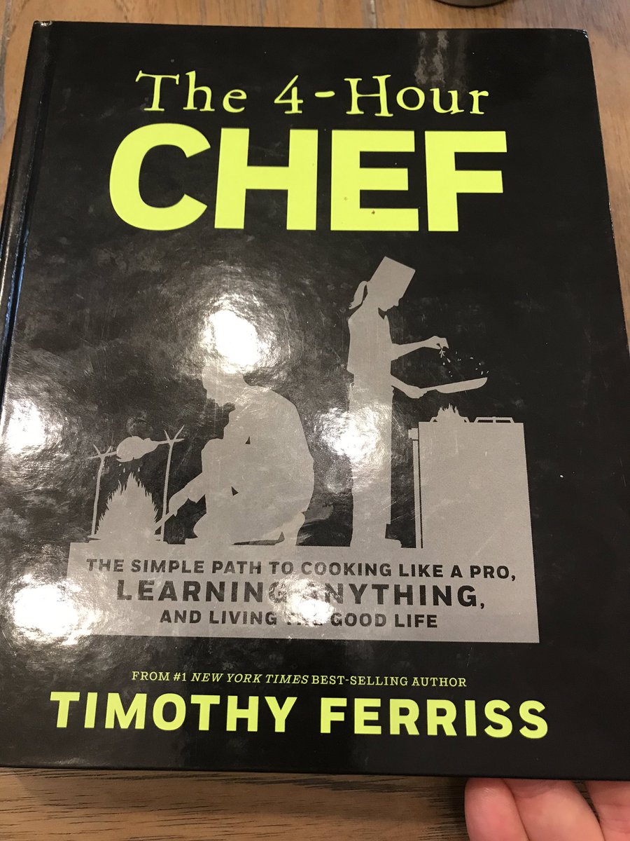 wEDUness's tweet image. Will be cracking this book open again this weekend. 

#4hourChef #LearningNeverStops